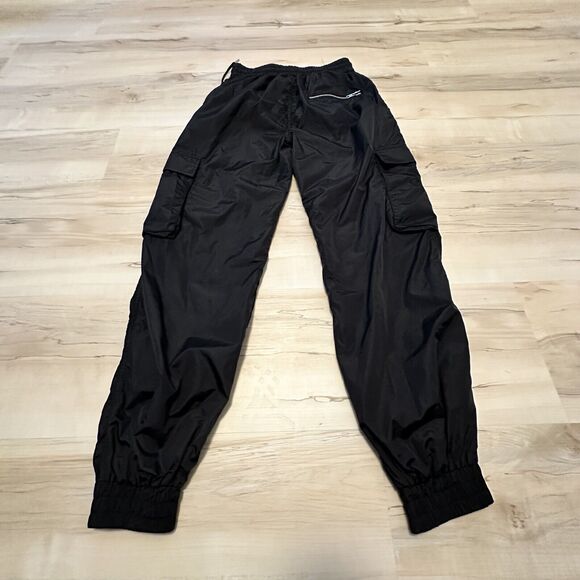 Danielle Guizio‎ Small Striped Track Pants Joggers Nylon Black White - Picture 10 of 16